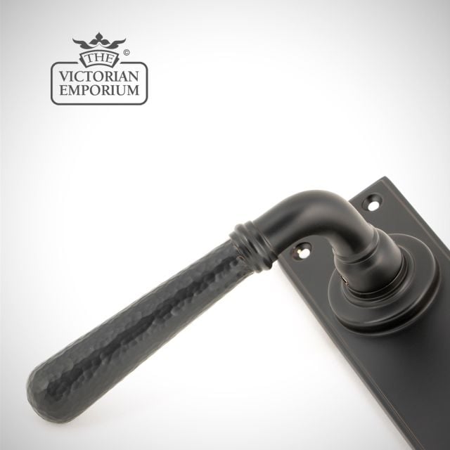 Door Handle Aged Bronze Hammered 46221 2
