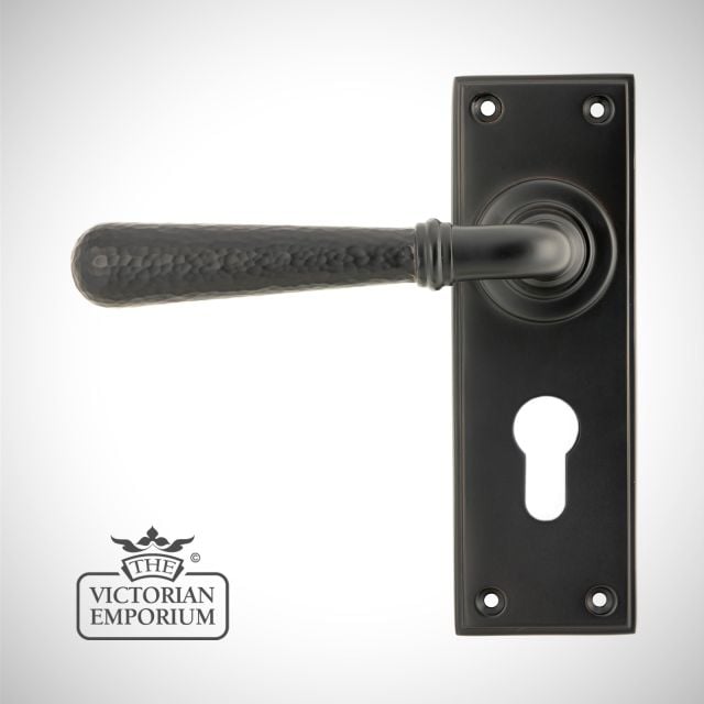 Door Handle Aged Bronze Hammered 46224 Main