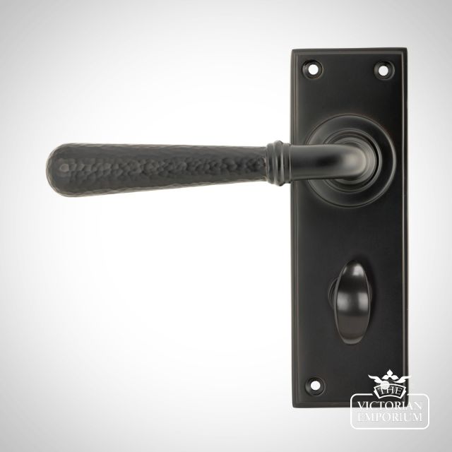 Door Handle Aged Bronze Hammered 46223 Main
