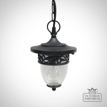 Burford Black Pendant Chain Lantern