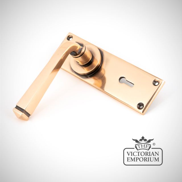 Door Handle Polished Bronze 45787 1
