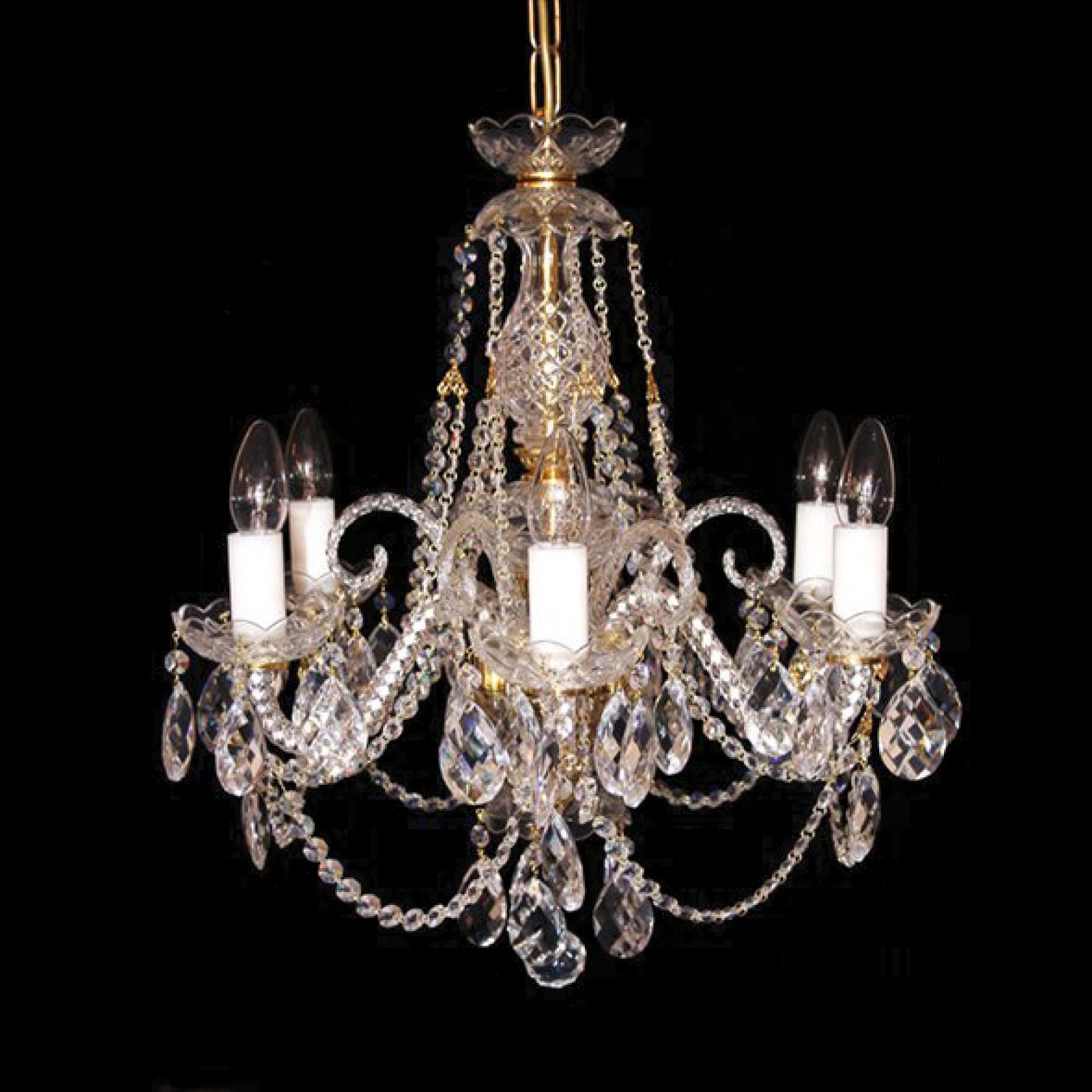 Bohemian lead crystal chandelier