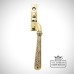 Espag-window handle-aged brass hammered-45915 main