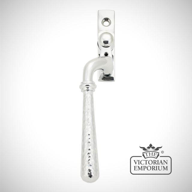 Espag Window Handle Polished Nickel Hammered 45918 Main