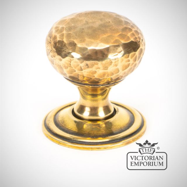 Knob Aged Brass Hammered 46021 Main