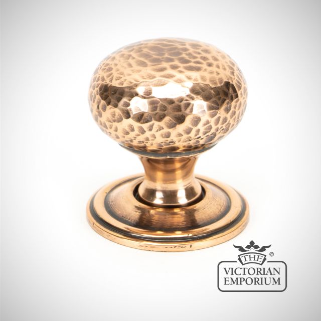 Knob Polished Bronze Hammered 46025 Main