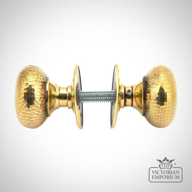 Knob Aged Brass Hammered 46031 4