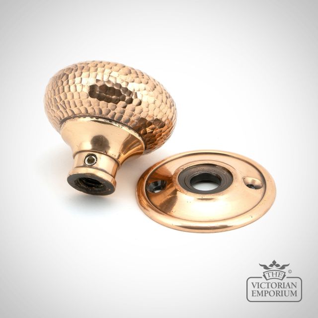 Knob Polished Bronze Hammered 46035 3