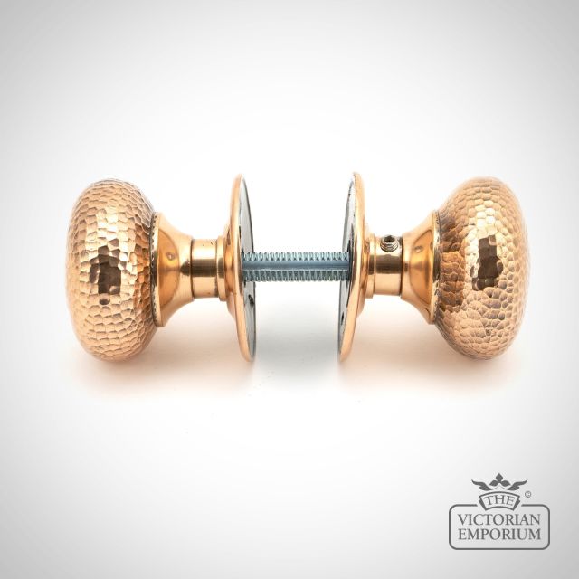 Knob Polished Bronze Hammered 46035 4