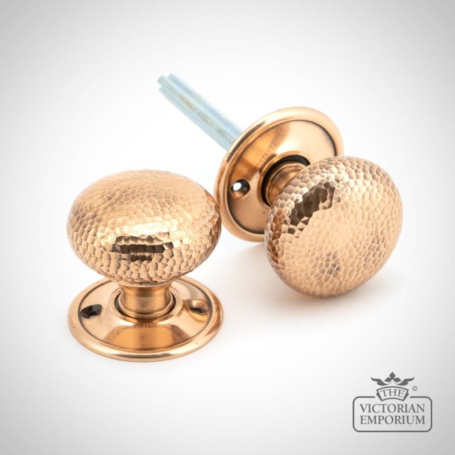 Knob Polished Bronze Hammered 46035 Main