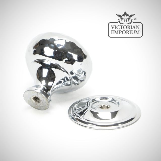 Knob Polished Chrome Hammered 46023 2