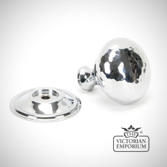 Knob Polished Chrome Hammered 46028 1