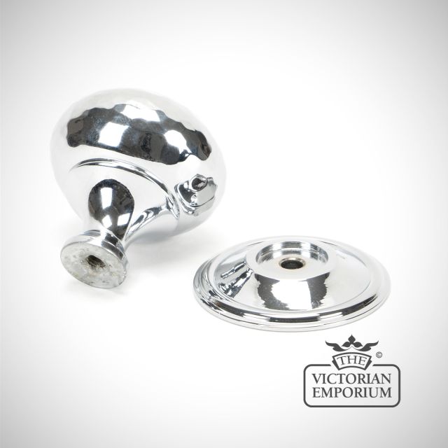 Knob Polished Chrome Hammered 46028 2