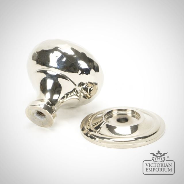 Polished Nickel Hammered Mushroom Cabinet Knob  46022 2
