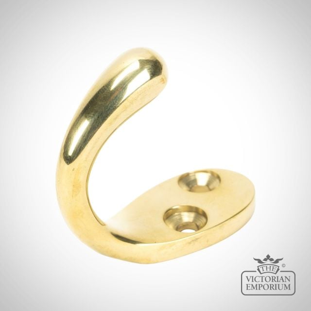 Robe Hook Polished Brass 46308 Main