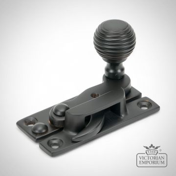 Aged Bronze Beehive Window Sash Hook Fastener