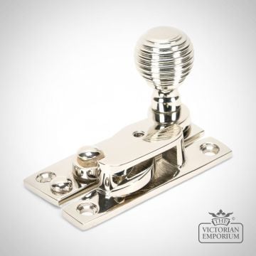 Polished Nickel Beehive Sash Window Hook Fastener
