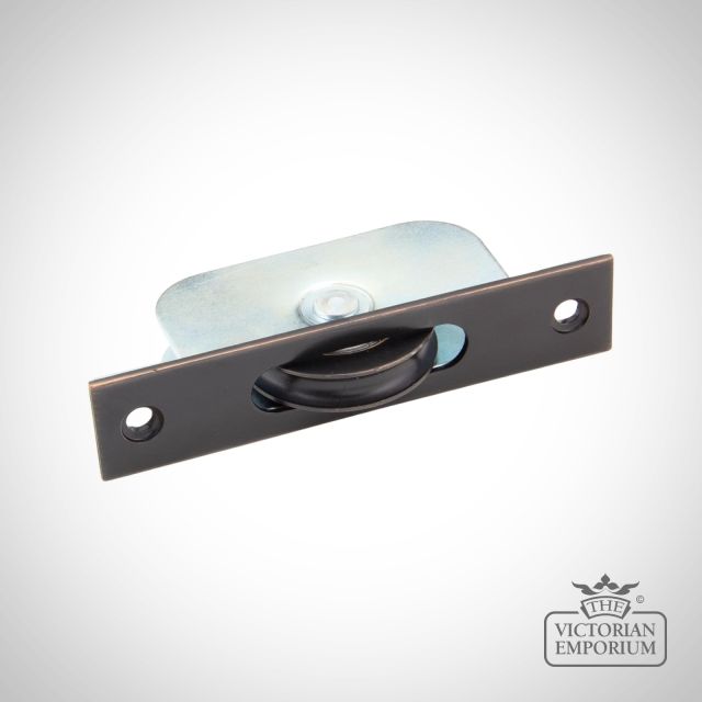 92134  Aged Bronze Square Ended Sash Pulley 75kg