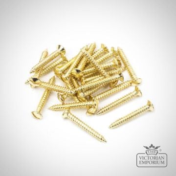 25 Pack Screws - Countersunk/Raised head in a choice of finishes and sizes