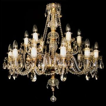 Traditional crystal chandelier