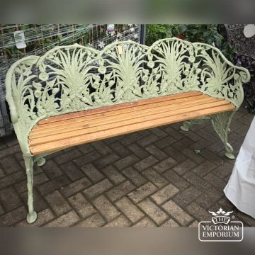 Victorian Cast Wheatsheaf Design Garden Bench   2 Or 3 Seater Cast Iron Garden Bench 0495