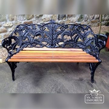 Victorian Cast Fern Leaf Design Garden Bench 50440449