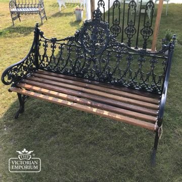 Victorian Cast Gothic Style Garden Bench
