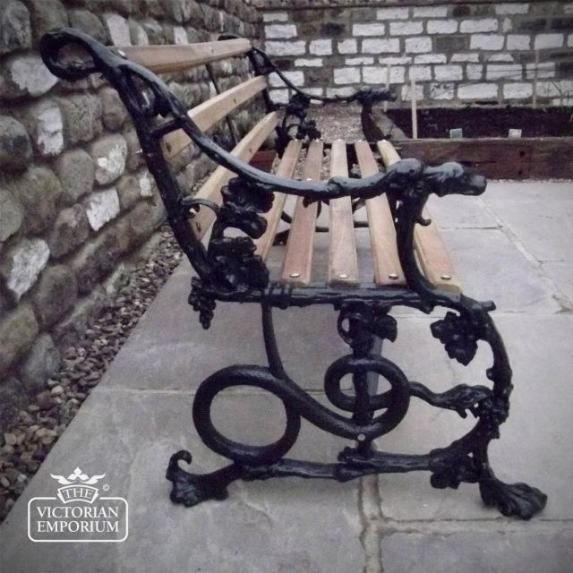 Victorian Cast Dog And Snake Design Garden Bench Cast Iron Garden Bench 8367