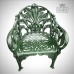 Victorian Lily of the Valley Design Garden Chair emerald green chair