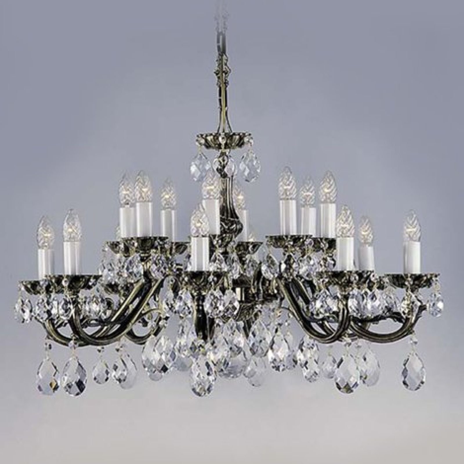 Stunning cast metal chandelier