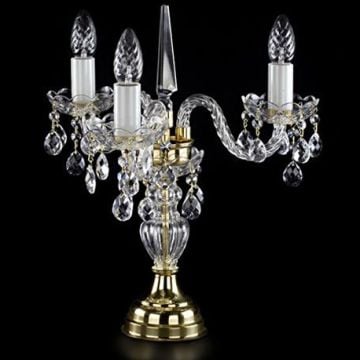 Elegant crystal table lamp