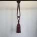 Troynorth solar saturn asteroid single tassel tie back small contemporary modern clean purple aubergine eggplant