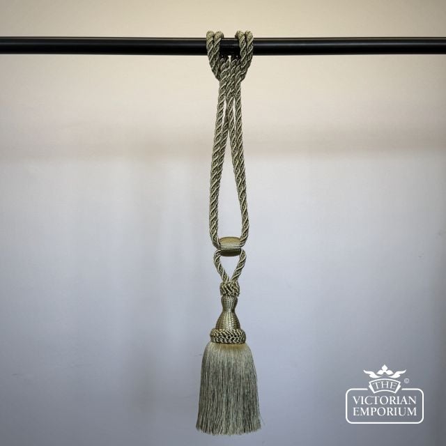 Troynorth Solar Saturn Aurora Single Tassel Tie Back Small Contemporary Modern Clean Green