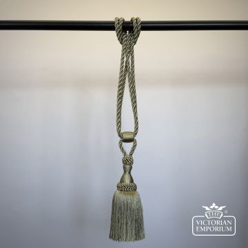Troynorth Solar Saturn Aurora Single Tassel Tie Back Small Contemporary Modern Clean Green