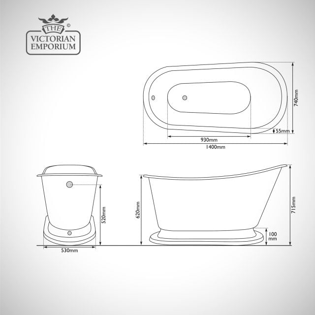 Rolltop Bath Cameo Ld