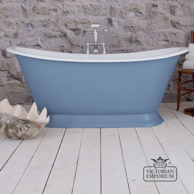 Rolltop Bath Galleon Lulworth Blue