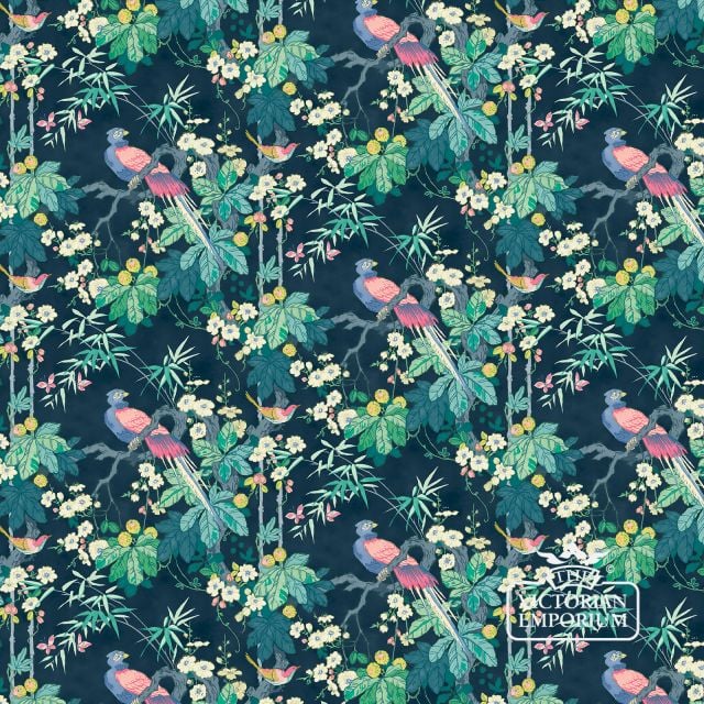 Period Miji Wallpaper Navy Cw135 70cm Hd