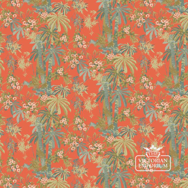 Period Wallpaper Bamboogarden Tomato