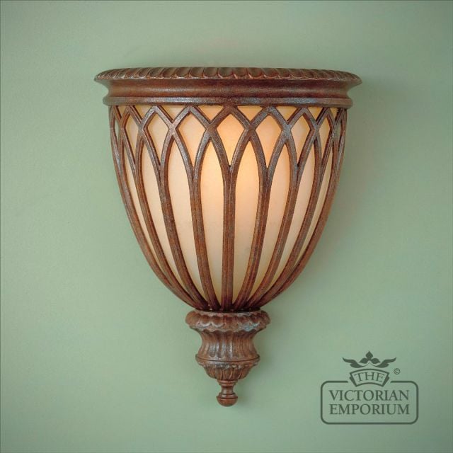 Stirling wall uplight in British Bronze