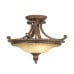 Fe-stirling-castlesf  stirling castle semi flush ceiling light in british bronze