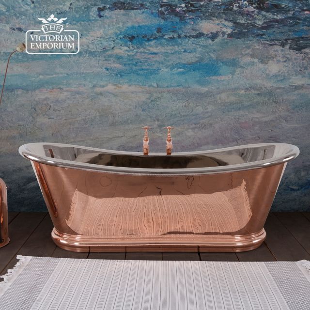 Bulle Reserve Bath with a Copper Exterior and Nickel Interior