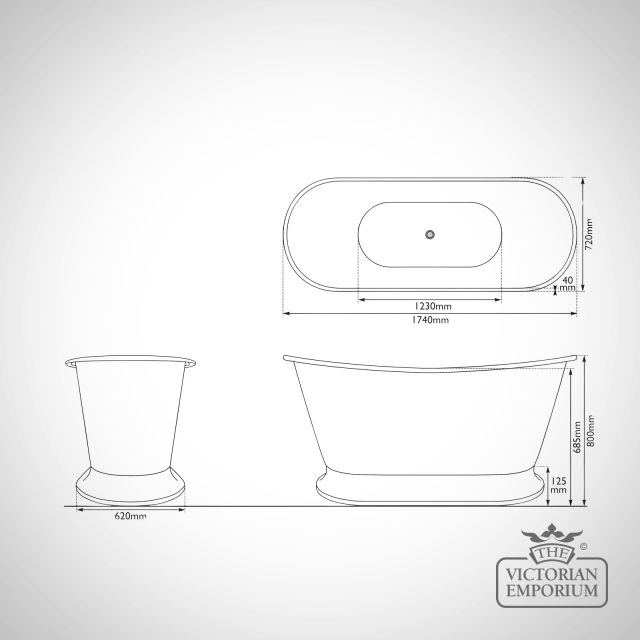 Rolltop Bath Dietrich Ld