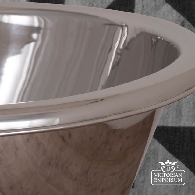 Zille Nickel Bath Roll Top