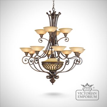 Stirling 12 light chandelier