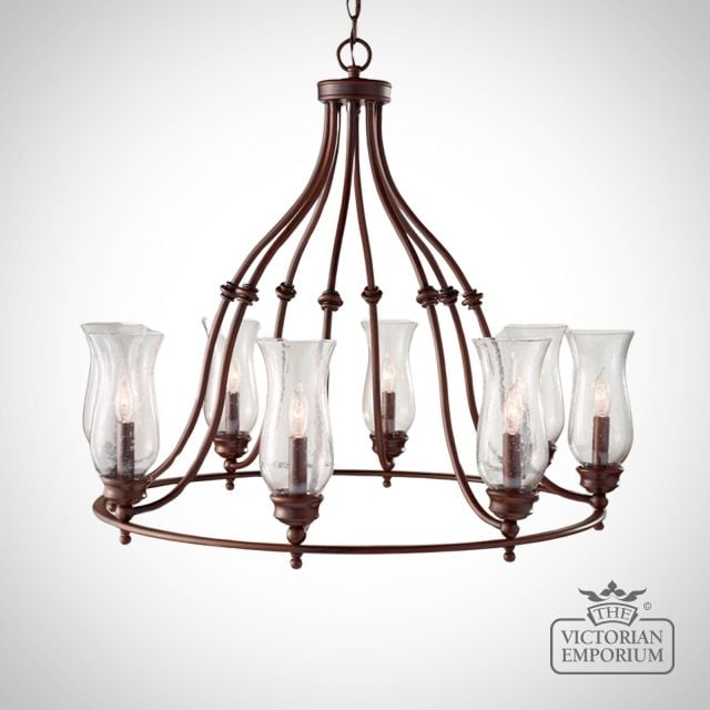 Pickering 8 Light Chandelier With Heritage Bronze Finish
