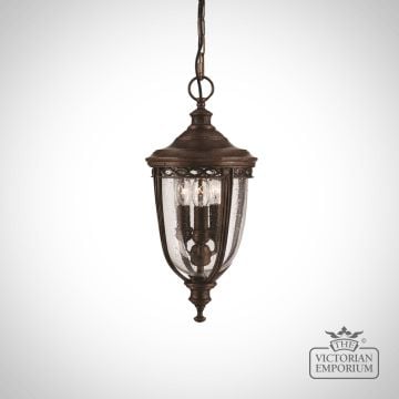 Bridle Medium Chain Lantern In Black Finish