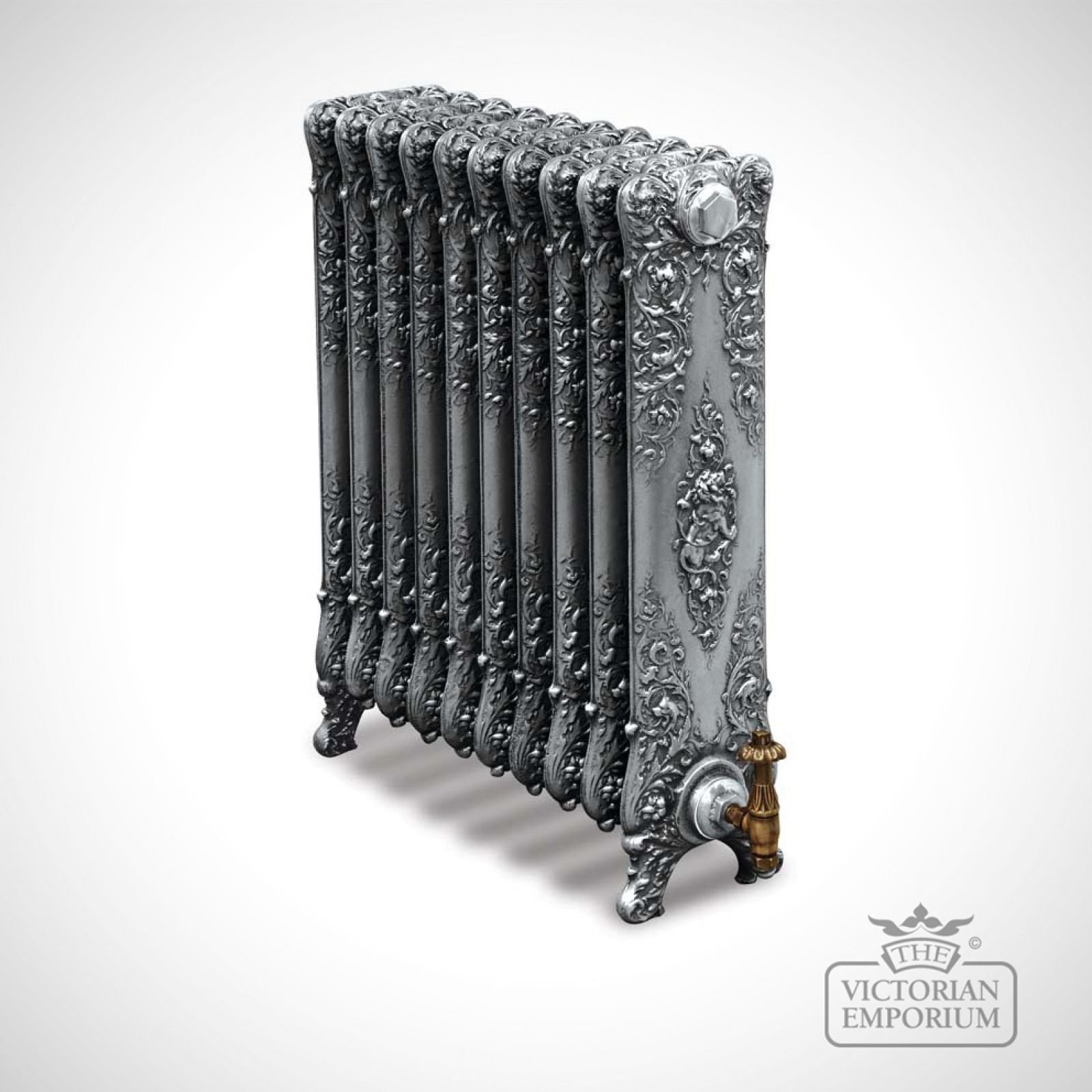 St Mark Cast Iron Radiator with Traditional Ornate Design - 800mm high