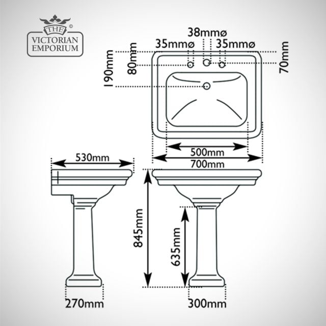 Hampton Wash Basin Large Ld