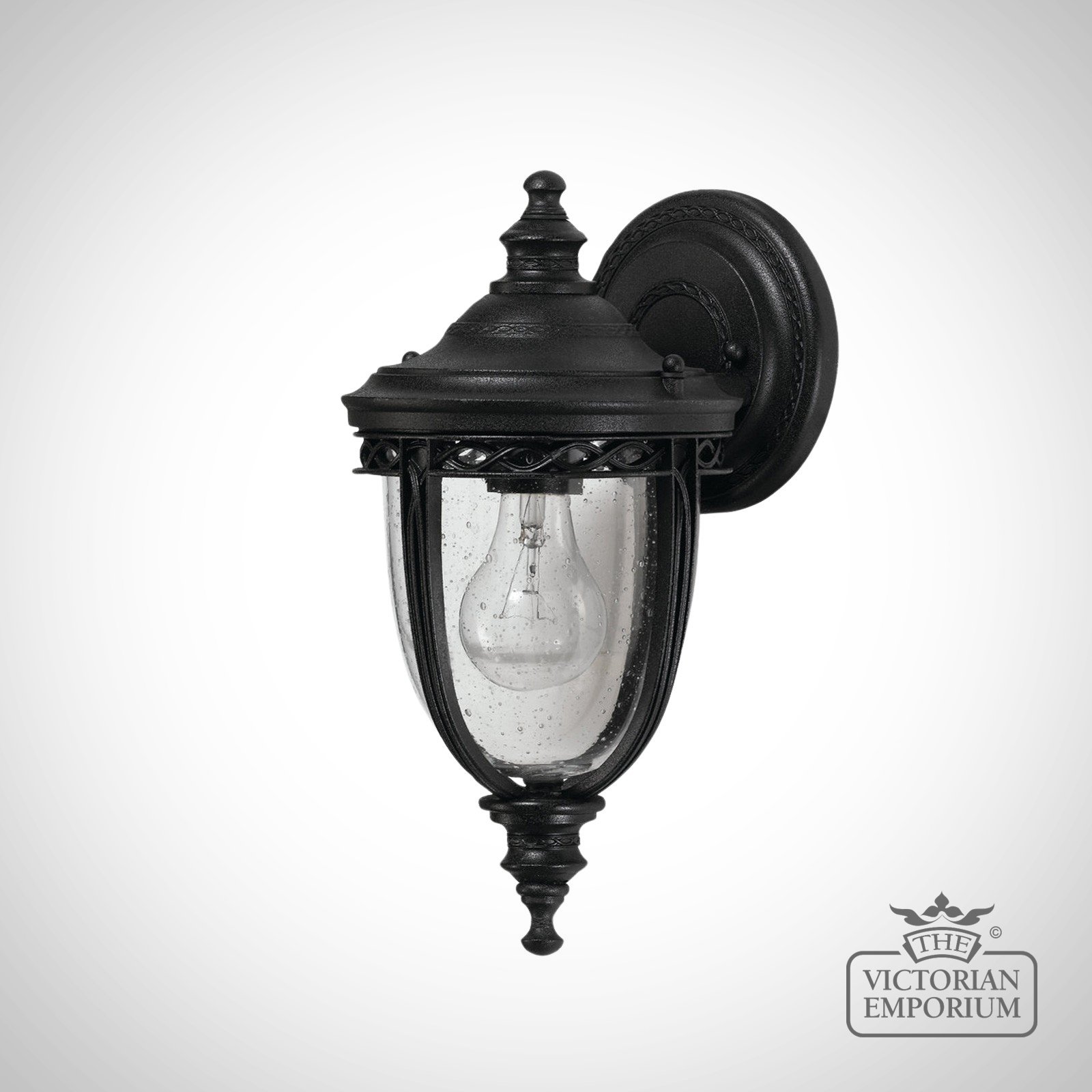 Bridle Wall Lantern In Black Finish - Small
