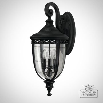 Bridle Wall Lantern In British Bronze Finish - Large